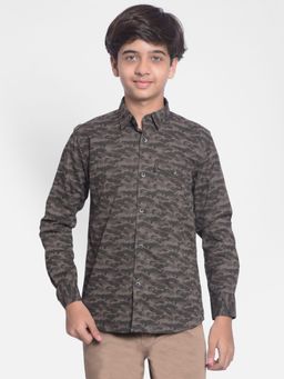CRIMSOUNE CLUB - Boys Grey Camouflage Shirt