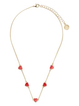 Forever New - Harlie Heart Necklace Red