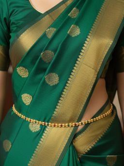 Accessher - Gold-Plated Multicolour Adjustable Kamarband Waist Chain Hip Belt