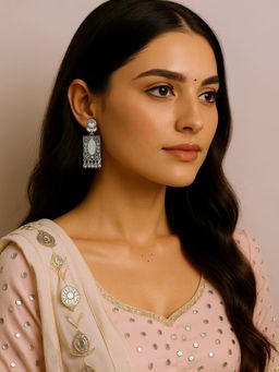 Kalakrith Milano - Women Hema Oxidised Dangler Earrings