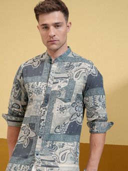 LOCOMOTIVE - Men Multi-Color Floral Regular Fit Casual Shirt