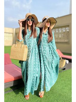 DIMPLE DESIGN STUDIO - Olive Madrid Cotton Maxi Dress