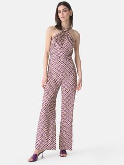 Kazo - Printed Halter Neck Jumpsuit