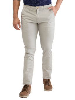 ColorPlus - Super Slim Fit Solid Medium Fawn Casual Trouser