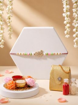 ADIVA - Handmade Bhai Script Rakhi Gift Set