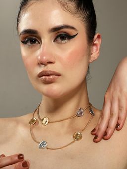 VENI - Brass Gold-Plated Layered Necklace