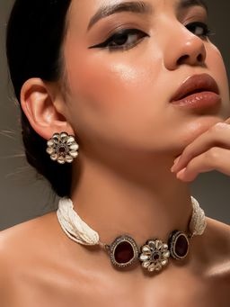 VENI - Gold-Plated Antique Jewellery Set