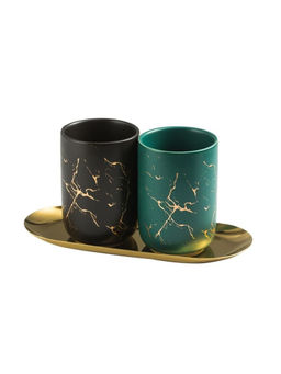 UMAI - Pack Of 2 Ceramic Toothbrush Holder