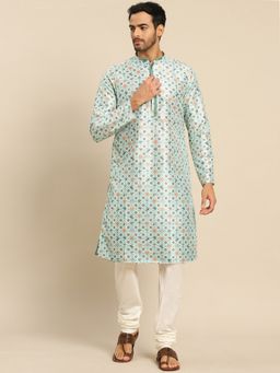 KISAH - Men Green Kurta Set (Set of 2)