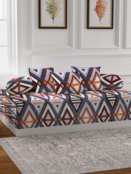 ARRABI - Multi Graphic TC Polycotton Diwan Set of 6 (Double)