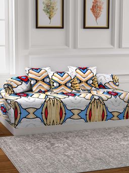ARRABI - Multi Graphic TC Polycotton Diwan Set of 6 (Double)