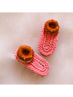 Woonie - Handmade Donut Design Hairpins-Pink (Pack of 2)