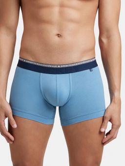 Jockey - US60 Men Super Combed Cotton Elastane Solid Trunk - Blue Heaven