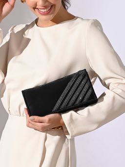 Lavie Signature - Womens Black HZ Zion Envelop Clutch (L)