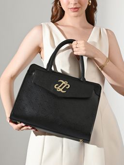 Lavie Signature - Black Womens Washington Satchel Bag (M)