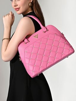 Lavie Signature - Pink Womens Stud Elko Satchel Bag (M)