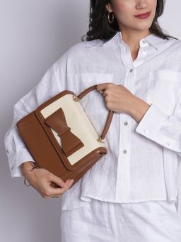 Lavie Signature - Womens Tan LS Elgin Flap Satchel Bag (M)