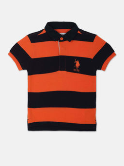 U.S. POLO ASSN. - Rugby Stripe Pique Polo Shirt