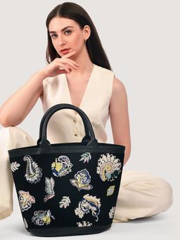 Accessorize London - Womens Multi Gerald Embroidered Paisley Bag