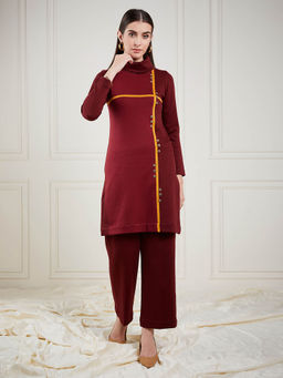 STADO - Mehroon Co-Ord (Set of 2)