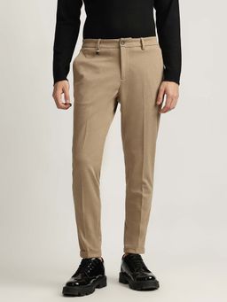 Antony Morato - Beige Men Solid Mid-Rise Trouser
