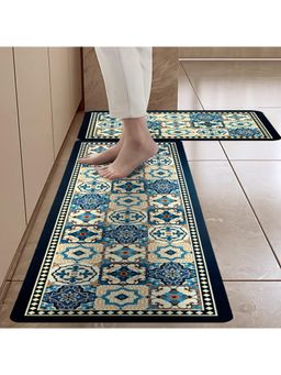 Cortina - Shape Waterproof Kitchen Runner Memory Foam Floor Mat Multi-Color