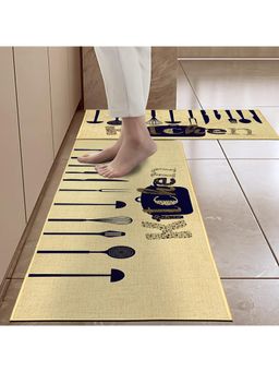 Cortina - Shape Waterproof Kitchen Runner Memory Foam Floor Mat Multi-Color