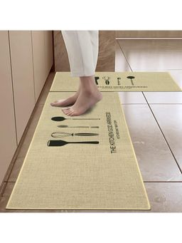 Cortina - Shape Waterproof Kitchen Runner Memory Foam Floor Mat Multi-Color