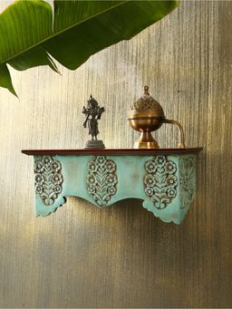 Revive Home - Vintage Finish Wall Shelves Multi-Color