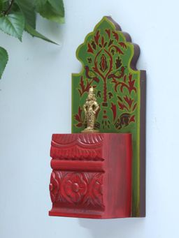 Revive Home - The Artistry Of Red and Green Hand-Painted, Hand-Carved Corbels
