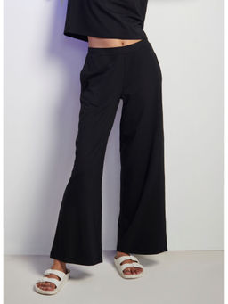NeceSera - Black Supima Flared Pants