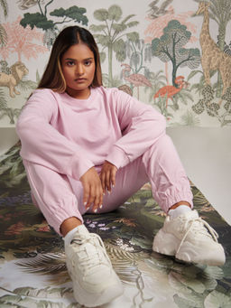 NeceSera - Bamboo Terry Pink Travel Jogger (Set of 2)