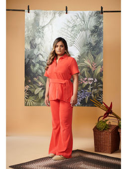 NeceSera - Mini Waffle Red Safari Suit (Set of 3)