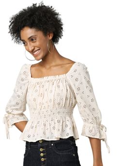 ONLY - Women Detailing Beige Top