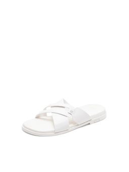 Rare Rabbit - Men Kross White Leather Sandals