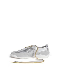 Rare Rabbit - Men Sugoi Still Silver Leather Sneakers