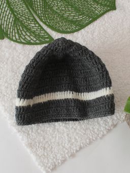 Woonie - Grey Crochet Handmade Beanie