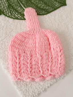 Woonie - Pink Crochet Beanie