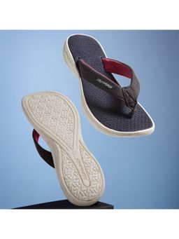 SOLETHREADS - Sally Navy Blue Solid Women Flip Flops