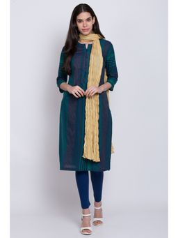 Biba - Beige Cotton Solid Dupatta