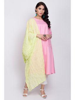 Biba - Mint Green Cotton Solid Dupatta