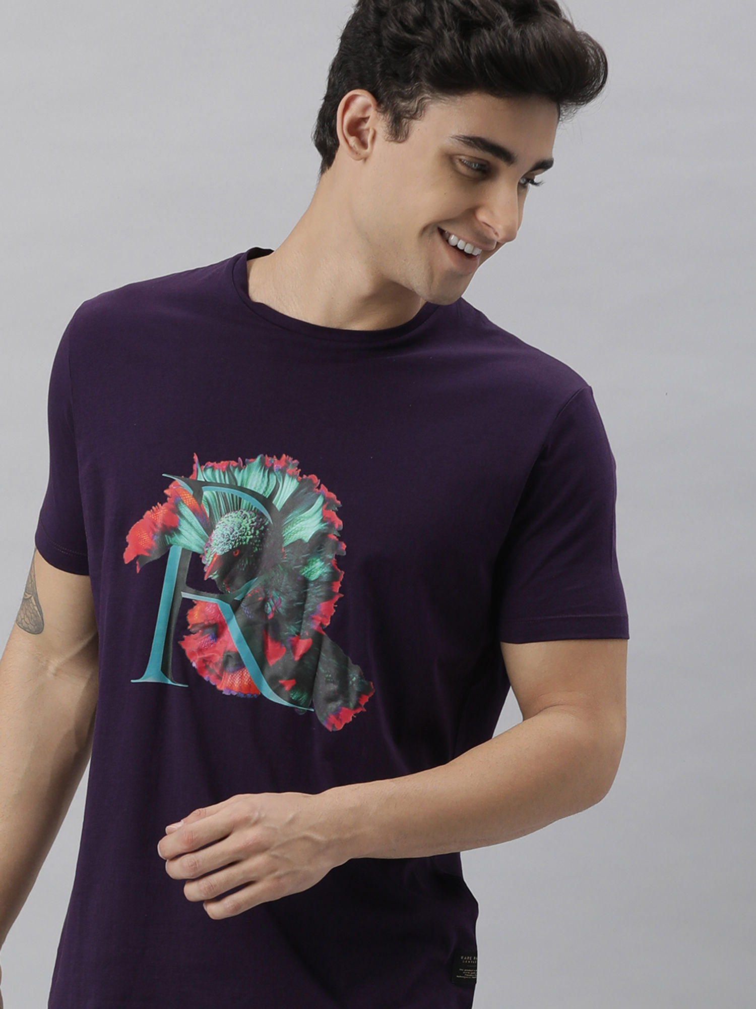 Rare Rabbit Ciliva Purple T-Shirt 