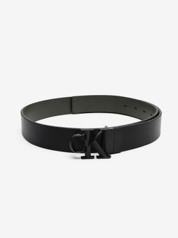 Calvin Klein - Solid Black Leather Reversible Belt