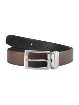 Aditi Wasan - Men’s Reversible Black & Brown Genuine Leather Belt