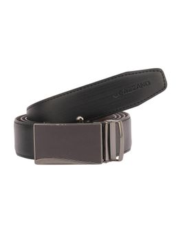 CAZZANO - Men PU Reversaible Slider Buckle Belt - Black