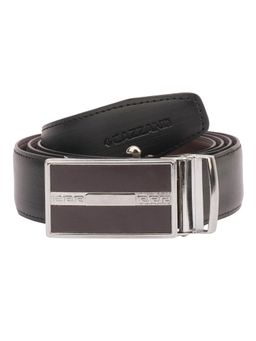 CAZZANO - Men PU Reversaible Slider Buckle Belt - Black