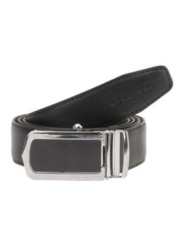 CAZZANO - Men PU Reversaible Slider Buckle Belt - Black