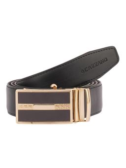 CAZZANO - Men PU Reversaible Slider Buckle Belt - Black