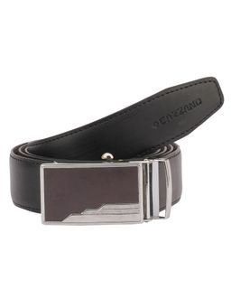 CAZZANO - Men PU Reversaible Slider Buckle Belt - Black