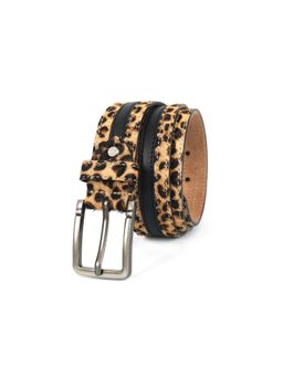 Celtic - Womens Leopard Print Leather Belt